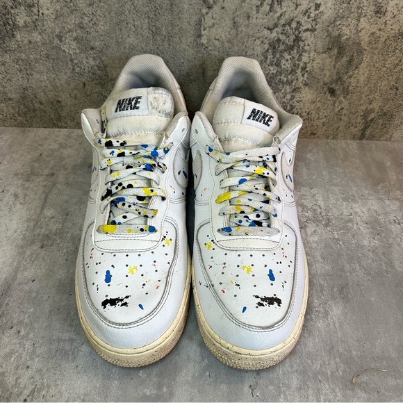 Nike Air Force 1 Low '07 LV8 'Paint Splatter' Sneakers Mens sz 13 - Picture 2 of 6